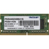 Память DDR4 4Gb 2400MHz Patriot PSD44G240041S RTL PC4-19200 CL17 SODIMM 260-pin 1.2В
