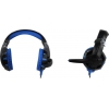 Наушники с микрофоном Dialog Gan-Kata HGK-34L <Blue> (шнур 2.2м,  с регулятором громкости)