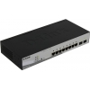 D-Link <DGS-1210-10P /F1A> Управляемый коммутатор (8UTP 1000Mbps PoE  +2 SFP)