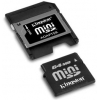 Kingston miniSecureDigital (miniSD) Memory Card 256Mb + miniSD-->SD Adapter