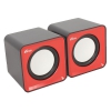 Колонки RITMIX SP-2020 2.0 Black+Red 2x2.5 Вт, 90-20000 Гц, mini Jack, USB (61000571)