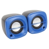 Колонки RITMIX SP-2030 2.0 Black+Blue 2x2.5 Вт, 90-20000 Гц, mini Jack, USB (61000572)