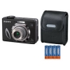 SONY Cyber-shot DSC-W17 <Black> (7.2Mpx, 38-114mm, 3x, F2.8-5.2,JPG, 32Mb + 0Mb MS, 2.5", USB 2.0, AV, AAx2)