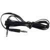 Аудио-кабель Ritmix RCC-140 Black 3.5 мм- 3.5 мм, плоский кабель, 1м