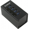 Orico <A3H4-BK> 4-Port USB3.0  HUB  +  б.п.