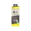 Кабель Lightning 8pin-USB Ritmix RCC-321 black для синхронизации/зарядки, 1.5м, ткан. опл., мет. коннекторы