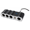 Разветвитель роз.прикуривателя Digma DCN-12P4U2 4xSoc 2xUSB черный