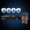 Комплект видеонаблюдения 4CH + 4CAM FE-104MHD KIT DOM FALCON EYE (FE-104MHDKITDOM)