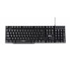 Клавиатура Ritmix RKB-200 BL Black USB проводная, 104 клавиши + 12