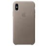Чехол (клип-кейс) Apple для Apple iPhone X MQT92ZM/A платиновый/серый