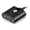 Переключатель периферийного устройства USB2 4TO2 US224-AT ATEN Переключатель Switch ATEN {US224-AT} USB, 2> 2 устройства/порта/port+клавитаура+мышь, 4 USB A Female/2 встроен. шнура A Male, (USB 2.0)