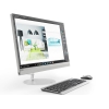Моноблок Lenovo IdeaCentre AIO 520-27IKL (F0D0000GRK) i3-7100T(3.4)/4GB/1TB+16GB Optane/27"(2560x1440)/NV GT940MX 2GB/DVD-RW/BT/WiFi/kb+m/Win10 Silver