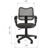 <7014784> Офисное кресло Chairman 450 LT  C-3 чёрный