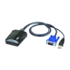 Адаптер KVM NOTEBOOK CV211-AT W/CAB ATEN Адаптер консоли КВМ ATEN {CV211-AT}, USB, USB A-тип Male>USB A-тип Male + HD-DB15 Male, 4+15 провод., пласт.корпус, (для прямого подключения ноутбука к стационарному компьютеру)