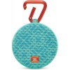Колонки JBL Clip 2 бирюзовый JBLCLIP2MOSAIC 3 Вт, 120-20000 Гц, микрофон, Bluetooth, mini Jack, батарея, USB