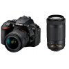 Фотоаппарат Nikon D5600 Black KIT <AF-P 18-55 VR + AF-P 70-300 VR 24.1Mp, 3.2" WiFi, GPS> (VBA500K004)