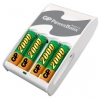 Зарядное уст-во GP <GPPB16GS250-C4> PowerBank Rapid2 (NiMh, AA/AAA) +AAx4шт. аккум.