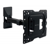 Кронштейн Kromax DIX-17 black, настенный для TV 22"-55", max 40 кг, 4 ст св., нак. ±15°, пов. 180°, от ст. 63-300 мм, max VESA 400x400 мм. (20205)