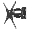 Кронштейн Tuarex OLIMP-405 black, настенный для TV 15"-55", поворот 120, наклон +3-10, от стены 50-386мм, макс 30кг, VESA 400x400 (40323)