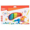 Фломастеры Deli EC10020 ColoRun Вентилируемый 24цв. коробка с европодвесом (мин.кол.24)