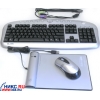 A4-Tech Battery-Free Desktop <KBS-2850 (RP)> (Кл-ра М/Мед, PS/2,+Мышь USB, 5кн, Roll, FM)