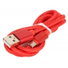 Кабель USB/micro USB Jet.A JA-DC21 1м красный (в оплётке, поддержка QC 3.0, пропускная способность 2A) (JA-DC21 Red)