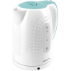 Чайник электрический Polaris PWK 1713C 1.7л. 2200Вт белый/бирюзовый (корпус: пластик)