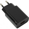 JETACCESS <UC-C21 Black> Зарядное устройство USB (Вх. AC100-240V,  Вых.DC5V/9V/12V, USB 3A,  кабель USB-C)