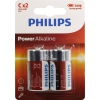 PHILIPS Power Alkaline LR14P2B/10 Size"C", 1.5V, щелочной (alkaline) <уп.  2 шт>