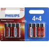 PHILIPS Power Alkaline LR6P8BP/10 Size"AA", 1.5V, щелочной (alkaline)  <уп. 8 шт>