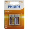 PHILIPS LongLife R03L4B/10 Size"AAA", 1.5V, солевый <уп.  4 шт>