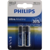 PHILIPS Ultra Alkaline LR6E2B/10 Size"AA", 1.5V, щелочной (alkaline)  <уп. 2 шт>
