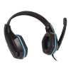 Гарнитура стерео Gembird MHS-G10 Survarium, Black+blue (рег громкости, каб 2.5м)
