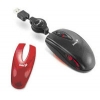 Genius Mini Navigator Optical (800dpi) Black+сменная панель <31010097100> (RTL) USB&PS/2 3btn Roll Retractable