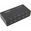 Orico <DCH-5U-BK> Зарядное устройство USB (Вх. AC100-240V, Вых.DC5V,  5xUSB 2.1A)