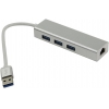Greenconnect <GCR-AP05> USB3.0 Hub  3  port,  LAN