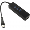 Greenconnect <GCR-AP04> USB3.0 Hub 3  port, LAN