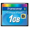 Transcend <TS1GCF80> CompactFlash Card 1Gb 80x