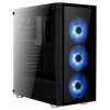 Корпус Aerocool Quartz RGB , ATX, без БП, закаленное стекло, 3x 12см RGB вентилятора + хаб P7-H1 в комплекте, 1x USB 3.0 + 2x USB 2.0 (4713105968958)