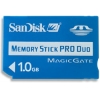 SanDisk Memory Stick PRO DUO MagicGate 1Gb + MS DUO-->MS Adapter