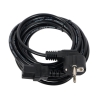 Кабель компьютер-розетка 220V (EURO)  VDE  3G*0,75mm2 VCOM {CE021-CU} 5м (CE021-CU0.75-5M)