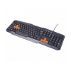 Клавиатура RITMIX RKB-152 USB, проводн., кабель 1,35 метра, 104 кнопки, 8 оранжевых кнопок, игровой дизайн