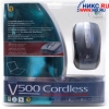 Logitech V500 Cordless Optical Notebook Mouse Dark (RTL) USB 2btn+4-way scroll panel беспроводная <931344>