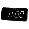 Часы с радиоприемником MAX CR-2904w Белый LED дисплей,1.8”,2 будильника,AM/FM радио, Регулировка яркости дисплея,Цвет корпуса серебристый (30007)