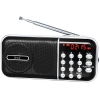 Радиоприемник MAX MR-321 Silver/Black micro SD / USB, AM/FM приёмник, LCD экран, воспроизведение до 6 часов, 5 Вт, встроенный сабвуфер (30052)