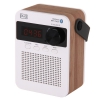 Радиоприемник MAX MR-360 Bluetooth, FM радио, Вход AUX, USB/Micro SD, Время воспроизведения:  8 часов, цвет: Wood/White (30063)