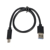 Кабель USB 3.0 Type-C, Am -> Cm (24pin), 0.5 м, черный ORIENT UC-305 (30515)
