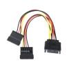 Переходник питания SATA 15pin (M) -> 2 x SATA 15pin (F) ORIENT C573 (30573)