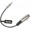 Кабель аудио Hama H-41908 Jack 3.5 (m)/XLR (f) 0.1м. серебристый (41908)