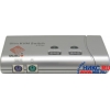 Multico <EW-1402> 2-port Slim Desktop KVM Switch with Cable (клавиатураPS/2+мышьPS/2+VGA15F)